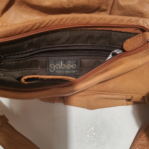 Tan Leather Handbag Gabee - Picture 5 of 7